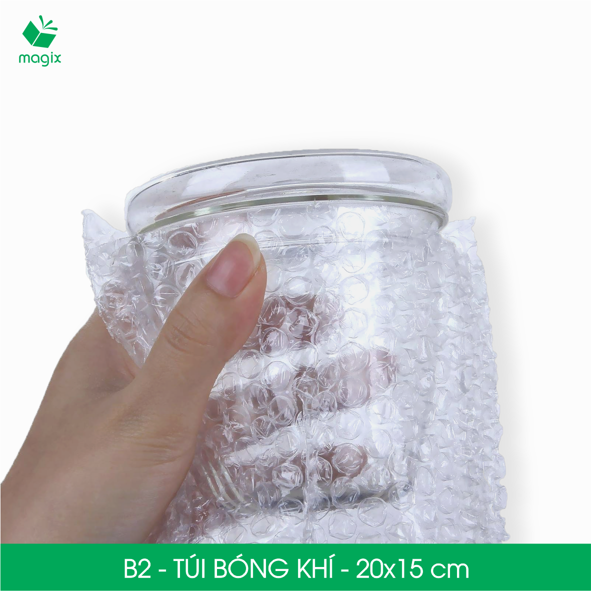 B2 - 20 x 15 cm - 25 Túi bóng khí chống sốc đóng hàng - Túi gói hàng, bọc chống sốc, xốp chống sốc