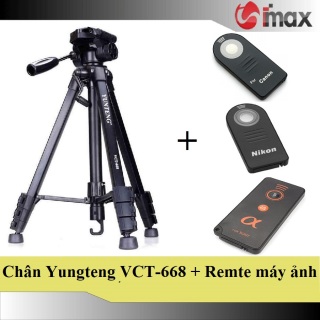Chân máy ảnh Tripod Yunteng VCT-668 + Remote cho máy ảnh thumbnail