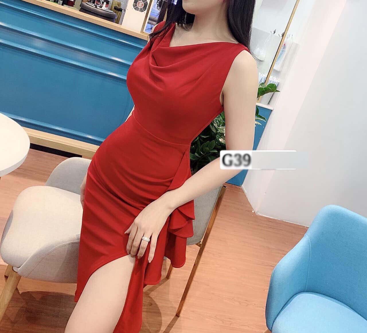 [HCM]Đầm Kiểu Nữ Thời Trang Cao Cấp Cổ Đổ Xuống  Đcc03
