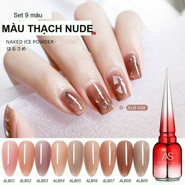 Sơn Gel As mã ALB 15ML - Chai đỏ