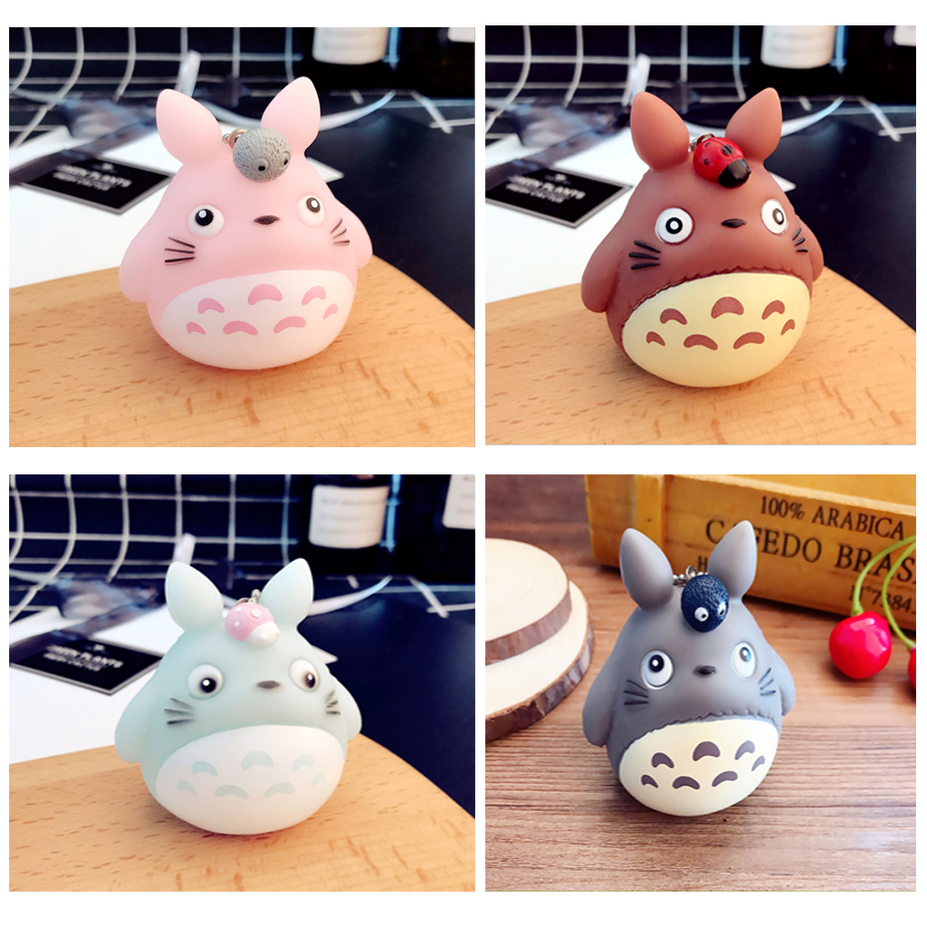 Móc khóa Totoro silicon có kèn NHIỀU MÀU