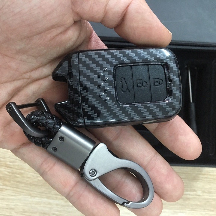 Bọc chìa khóa Carbon Honda CRV, Honda City 2018 2019 2020, kèm móc khóa