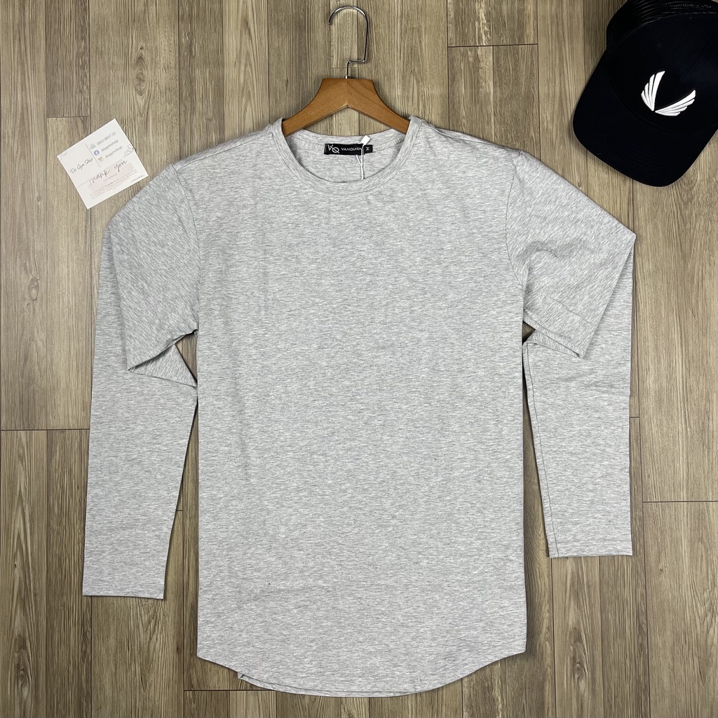 Áo Thun Dài Tay Basic Tập Gym Nam Phông Trơn Cotton 100%