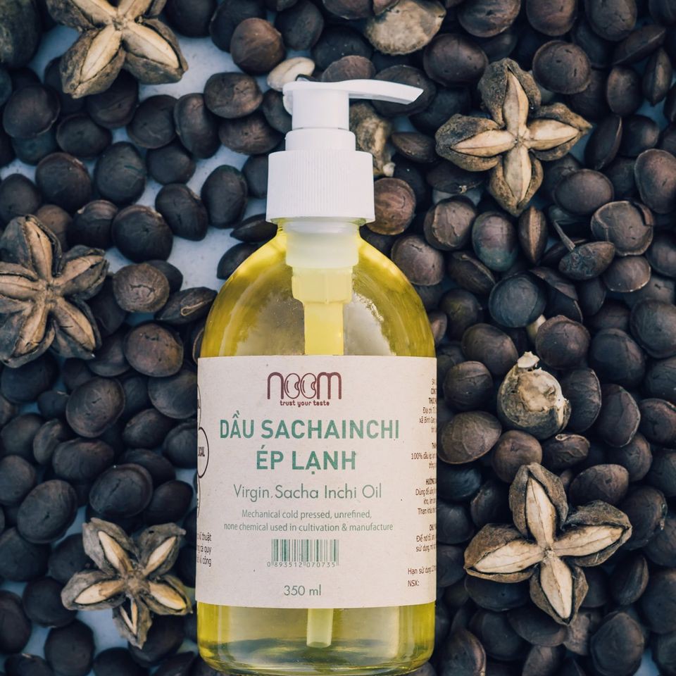 Dầu sacha inchi ép lạnh 350ml & 100ml - noom