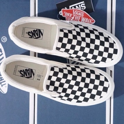 Giày VANS CHECKERBOARD SLIP-ON ( giày Vans lười caro)