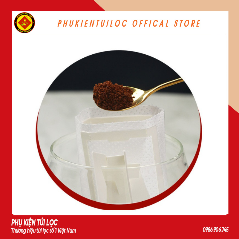 Phin giấy túi lọc pha cà phê đi du lịch - 50 chiếc- Phukientuiloc- PG01