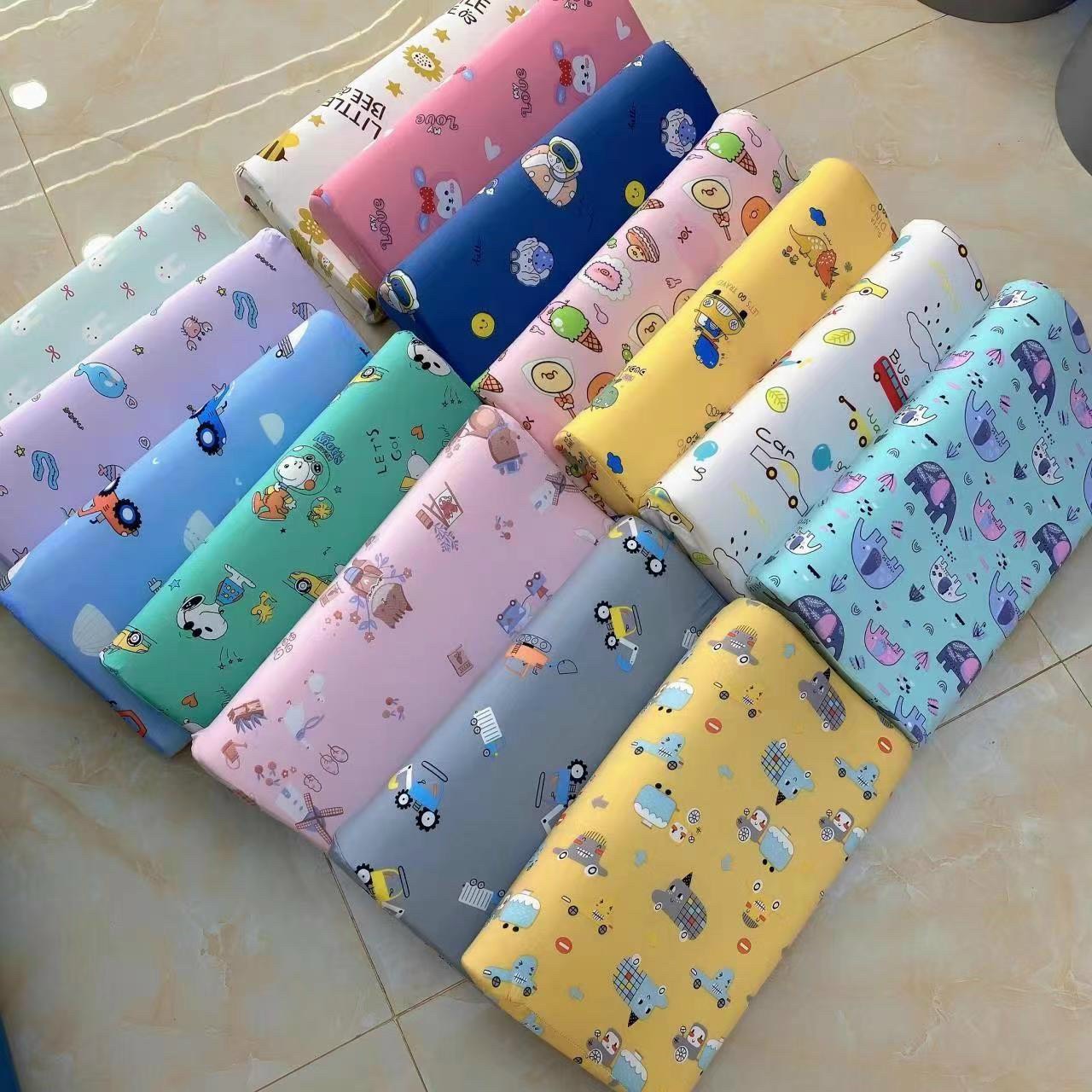Gối trẻ em, gối cao su trẻ em gối cho bé, siêu xinh- gối nằm cao su non