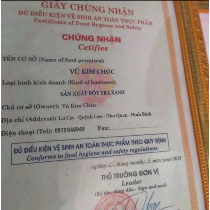 100 gram bột trà xanh handmade nguyên chất