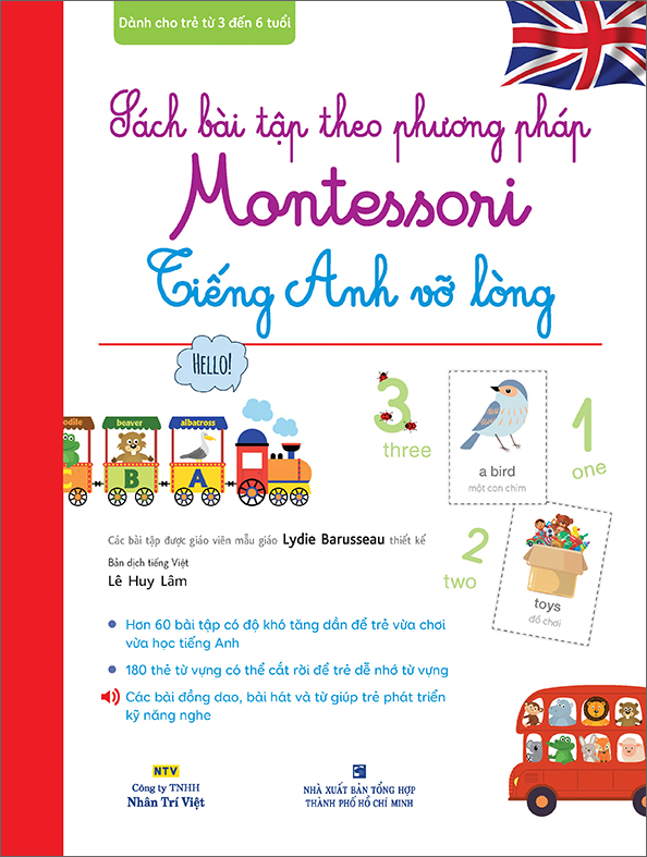 Fahasa - Sách Bài Tập Theo Phương Pháp Montessori - Tiếng Anh Vỡ Lòng