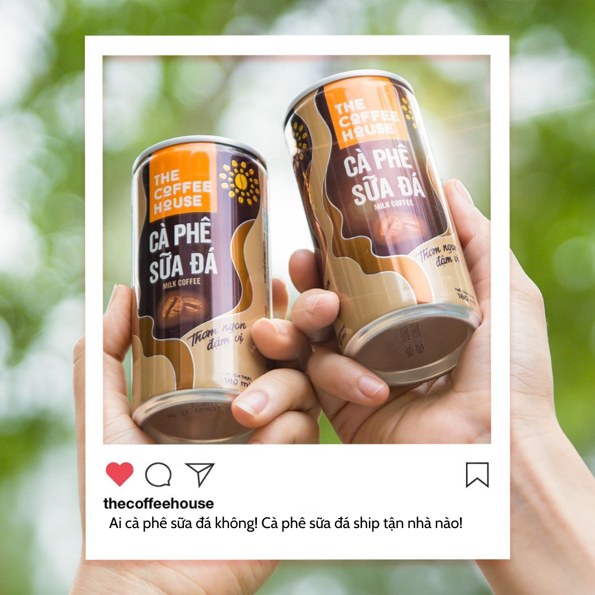 The Coffee House cà phê sữa đá lon (Thùng 24 lon, 180ml/lon)