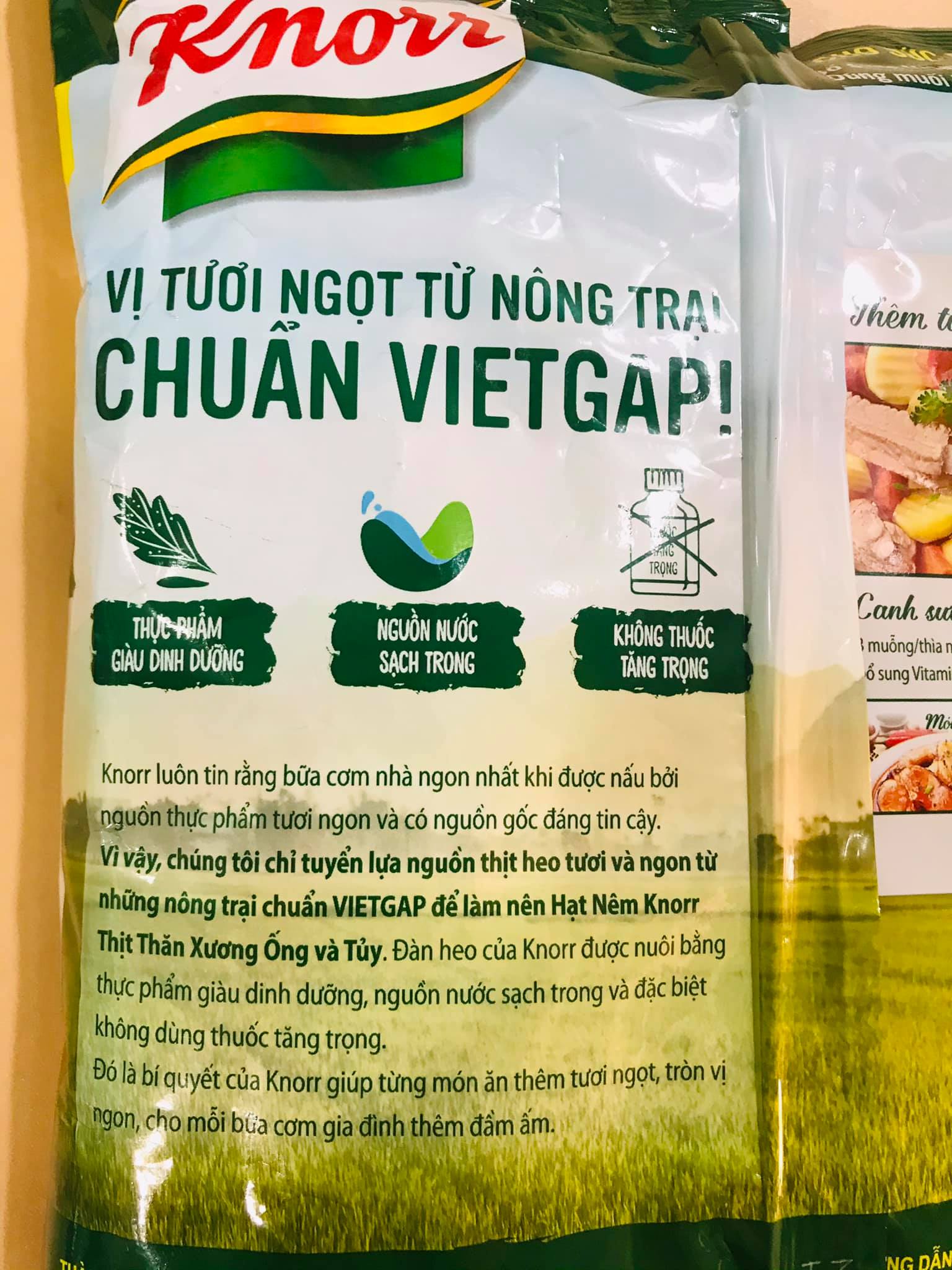 Hạt nêm Knorr 400g /900g /1,8Kg