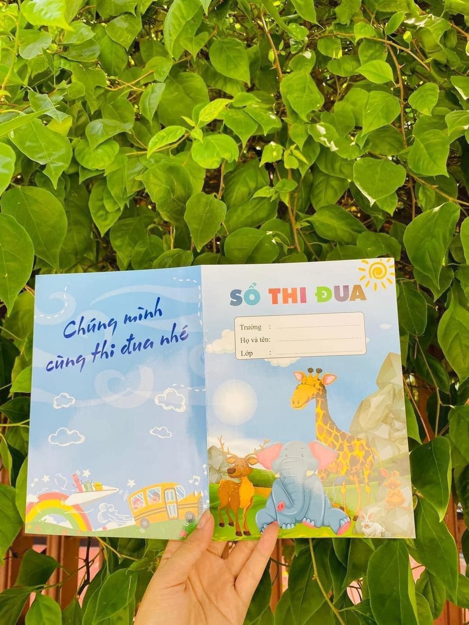Sổ thi đua khen thưởng tích điểm sticker đổi quà