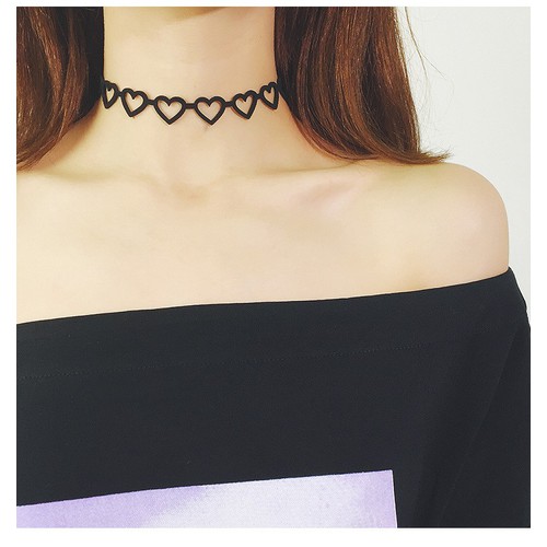 [HCM]Vòng cổ choker nữ hình trái tim cá tính
