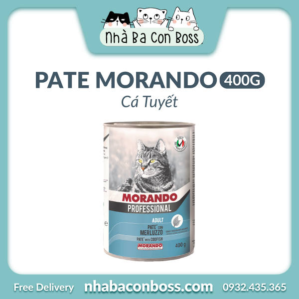 [Lon 400g] Pate Cho Mèo Morando