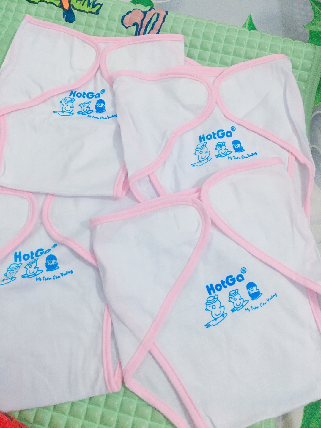 Set 5 Tã dán vải hiệu Hotga cho bé Sơ Sinh (3-10kg)