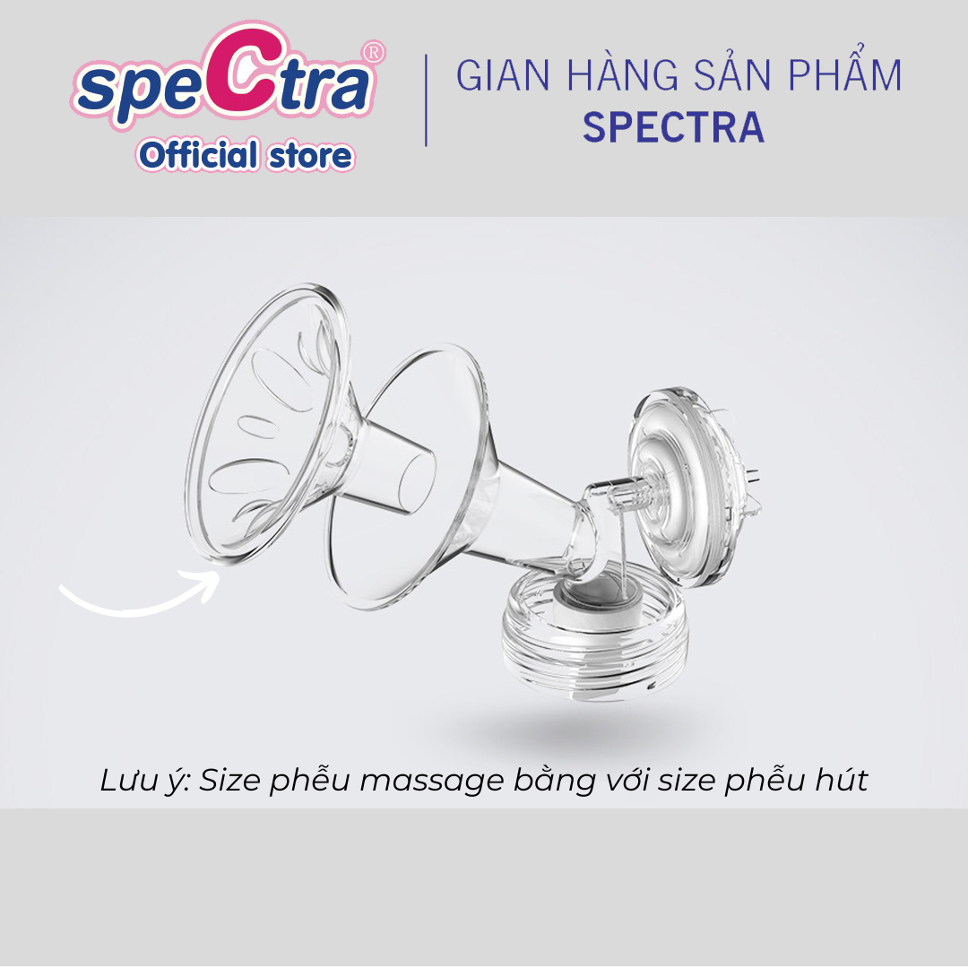 Spectra Breast Pump Massage Funnel - Silicone, Size 20mm/ 24mm/ 28mm, Genuine Product (01 Piece/Set)