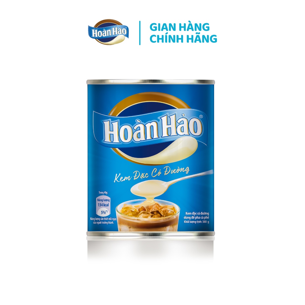 Combo 4 Lon Kem Đặc Có Đường Hoàn Hảo Lon 380g/lon