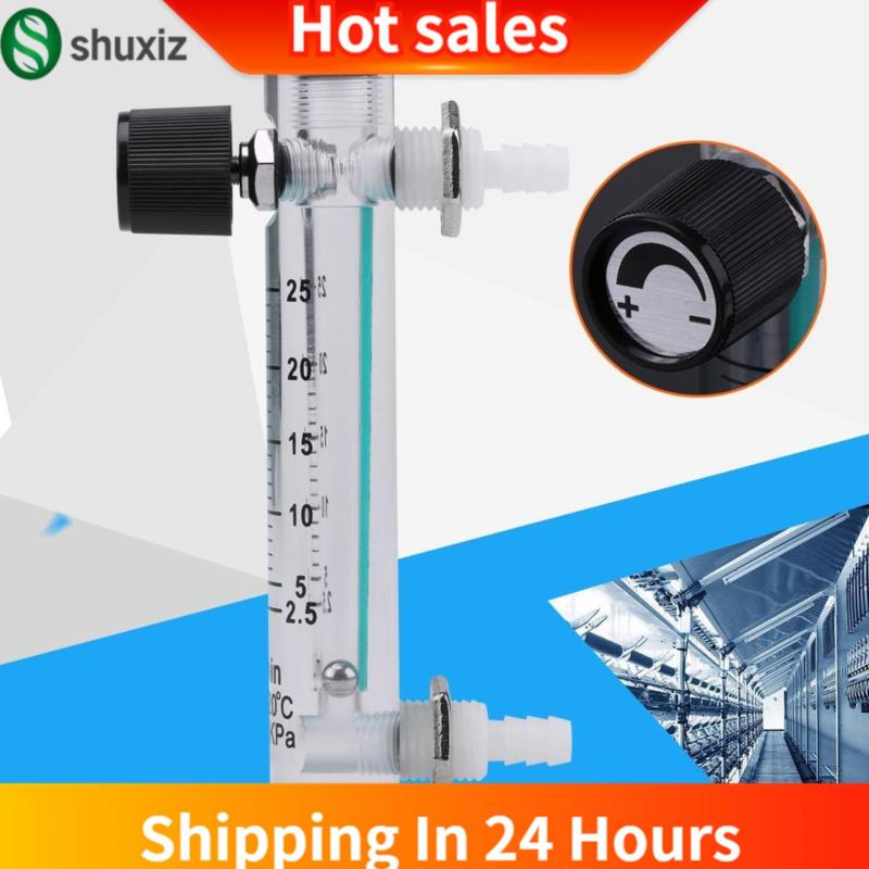 Shuxiz LZQ-5 Dòng Chảy Nhanh 2.5-25LPM Đo Lưu Lượng Với Van Điều Khiển Oxy/Air/Gas