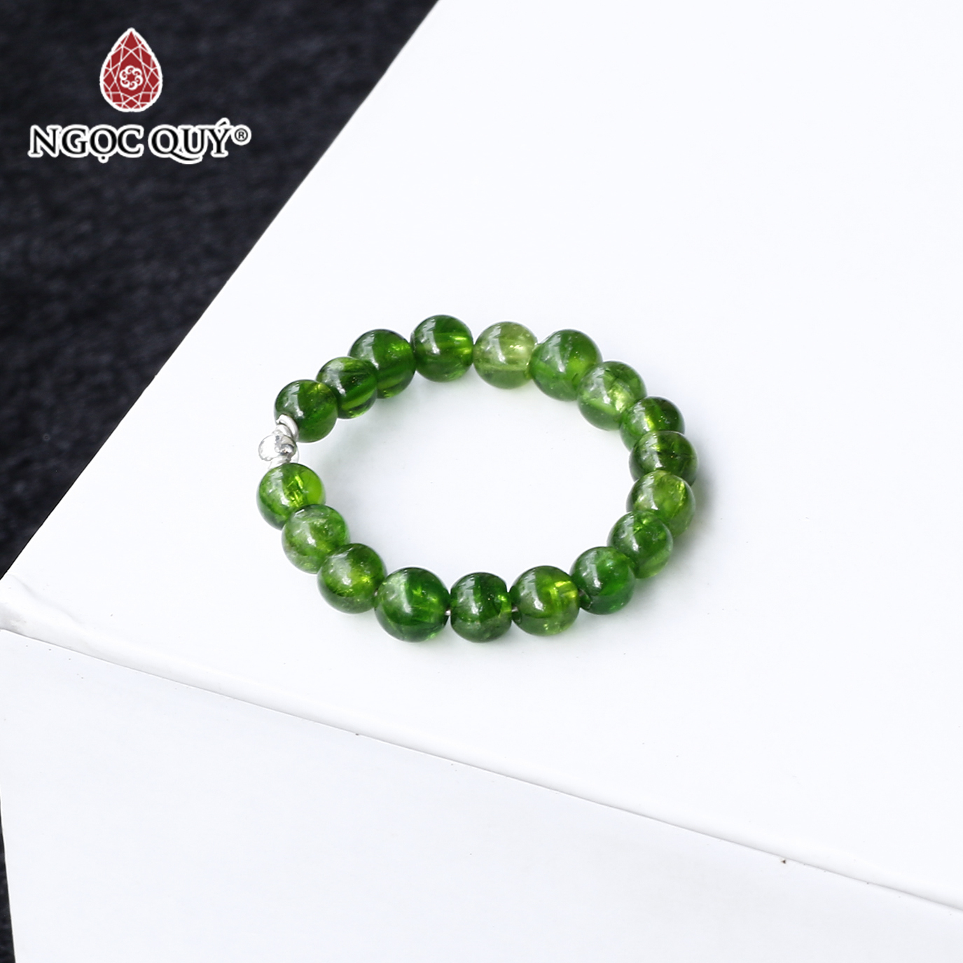 [HCM]Nhẫn đá diopside mệnh hỏa mộc - Ngọc Quý Gemstones