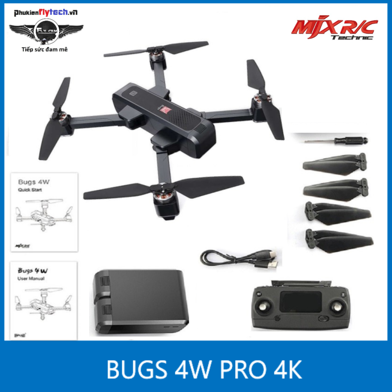 Flycam MJX Bugs 4W Pro 4K