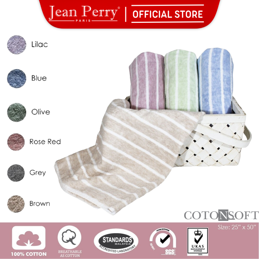 Khăn tắm cotton Jean Perry Ancora kích thước 64x128cm