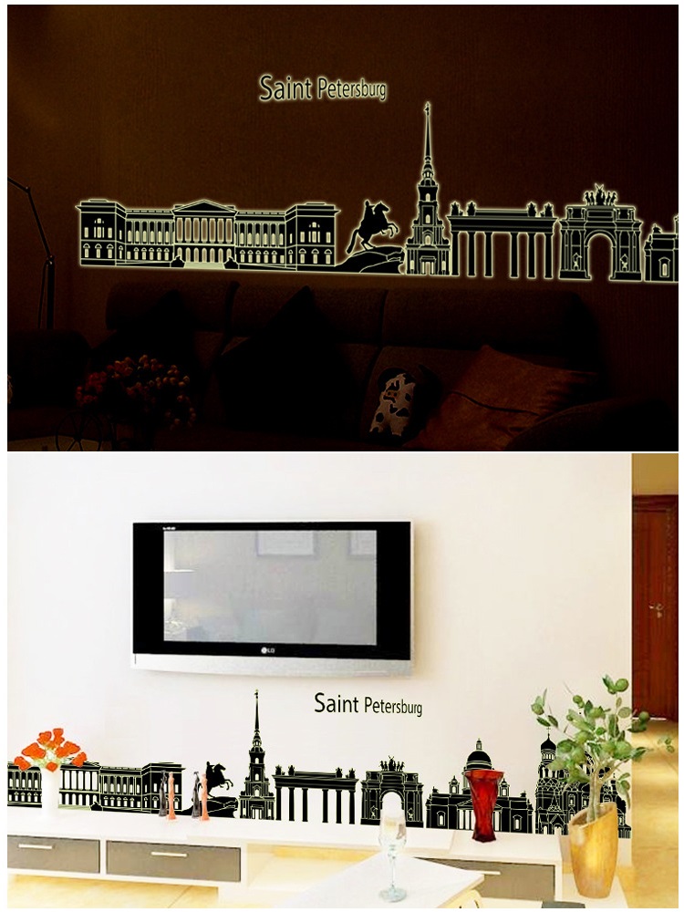 [HCM]Decal dán tường Dạ quang Saint Petersburg