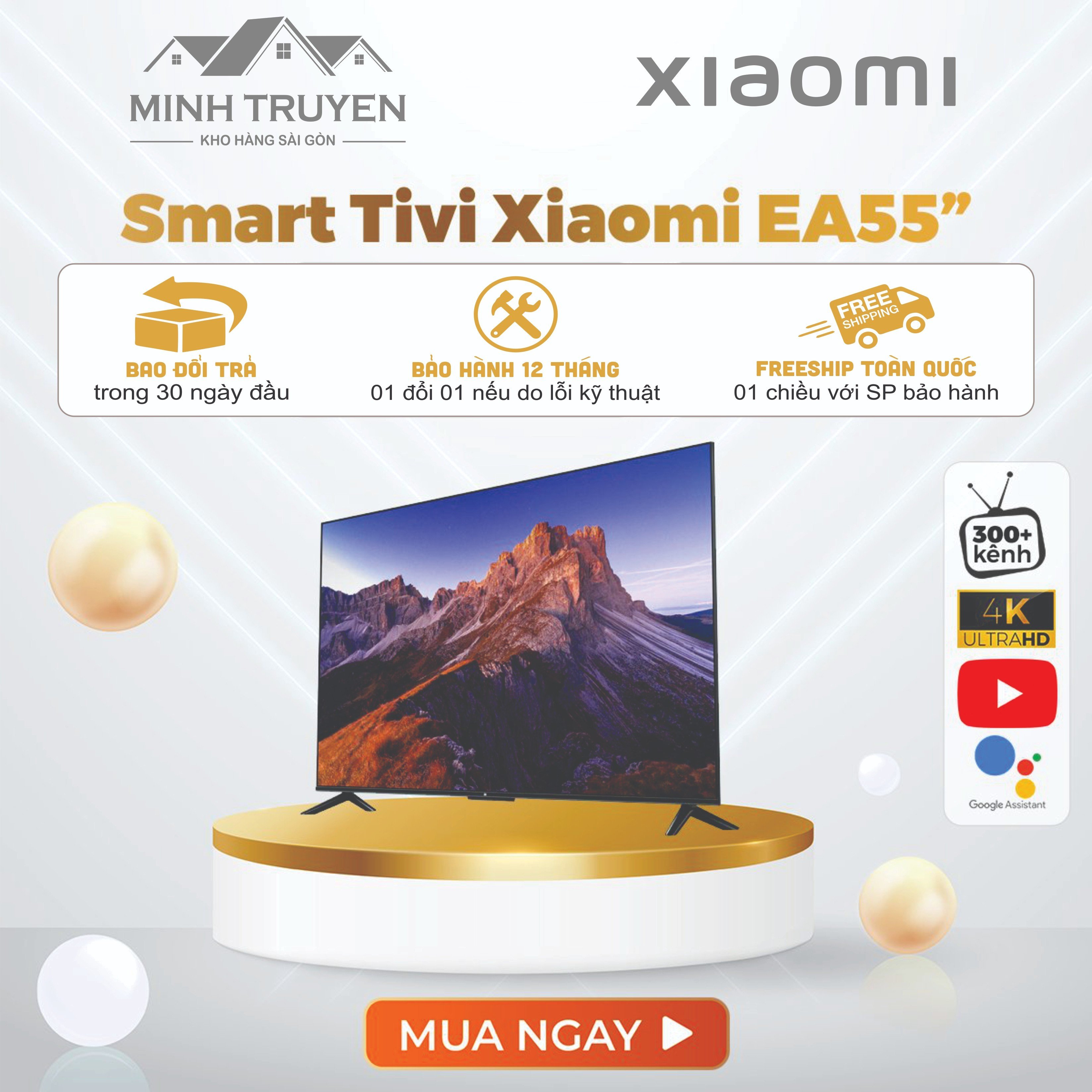 Smart tivi xiaomi 55 inch ea55 2022 series /60hz - chính hãng 100%
