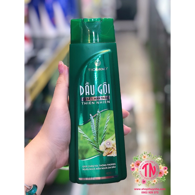 Dầu gội Củ Sả - Mần Trầu Thorakao - 400ml nhập khẩu