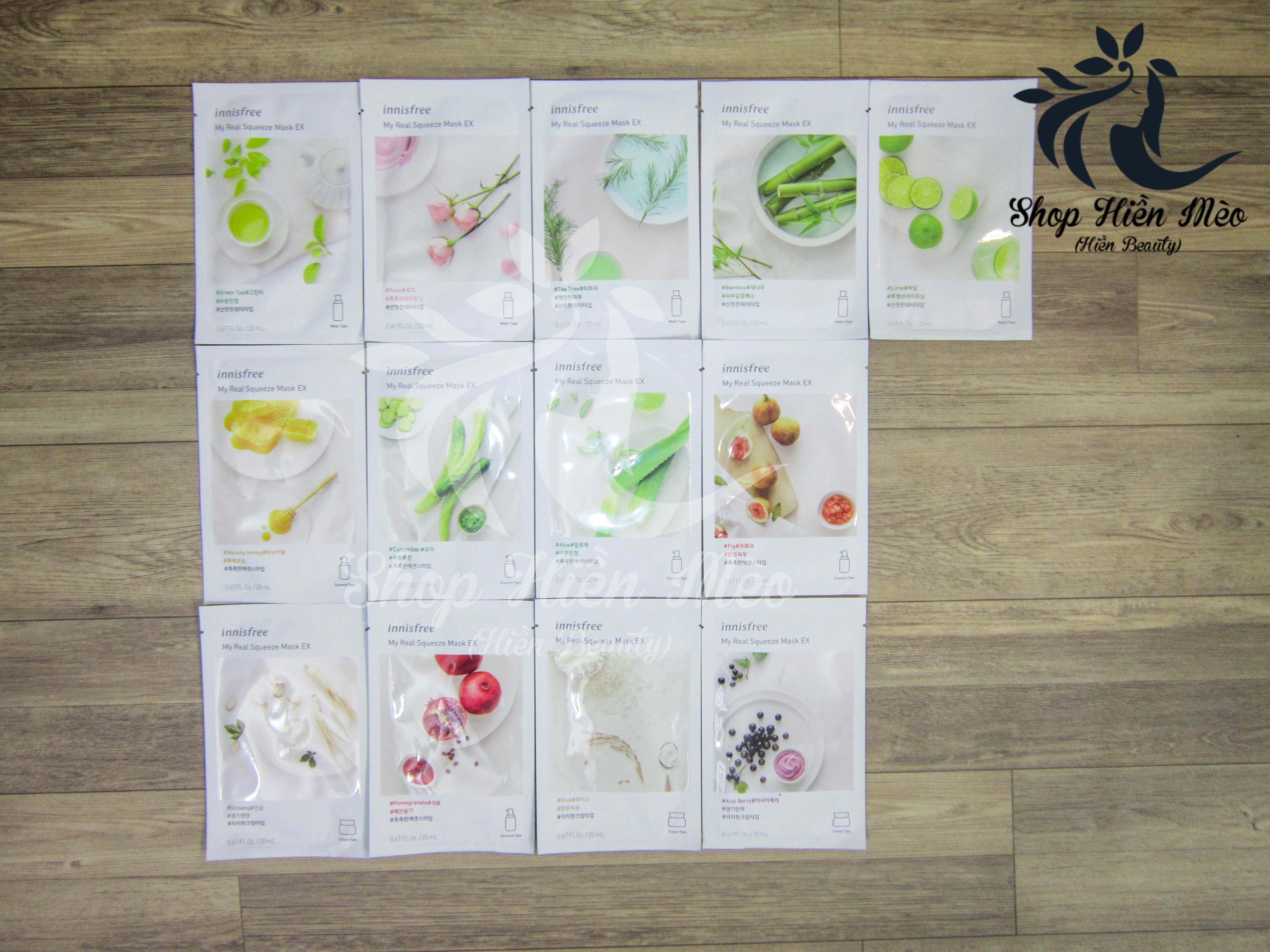 Mặt nạ Innisfree My Real Squeeze Mask Ex 10 miếng