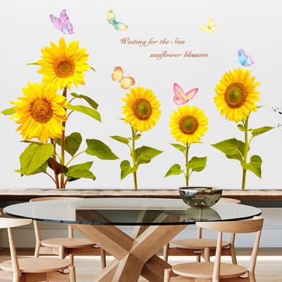 Decal Dán Tường Hoa Hướng Dương