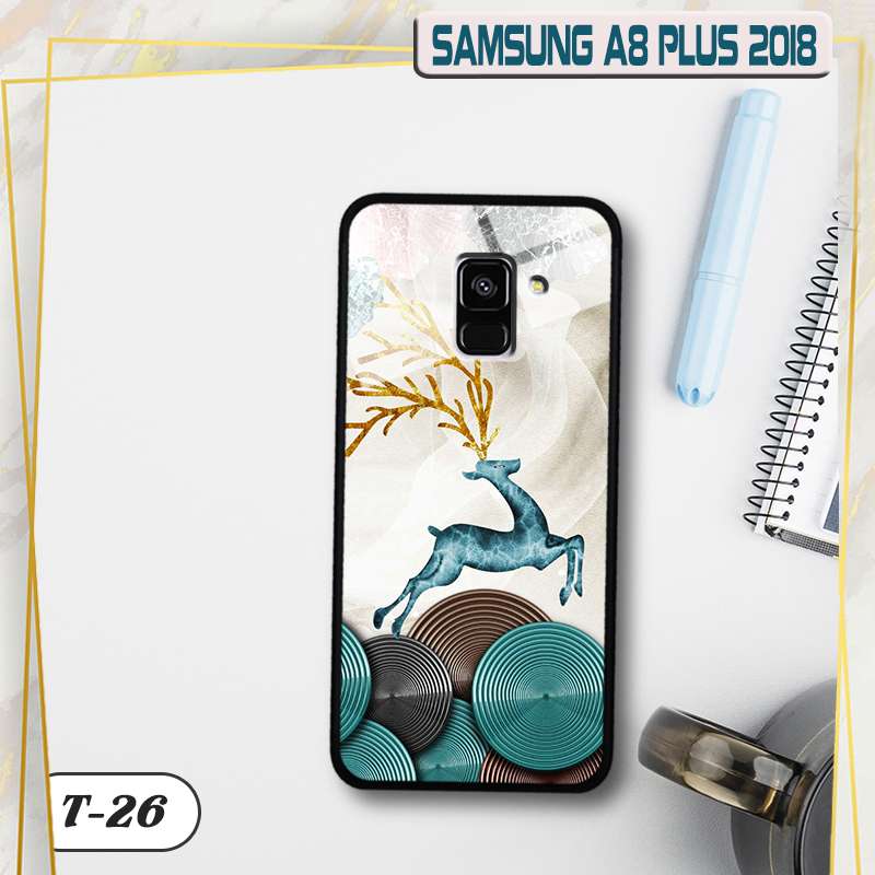 Ốp kính 3D Samsung Galaxy A8 PLUS 2018