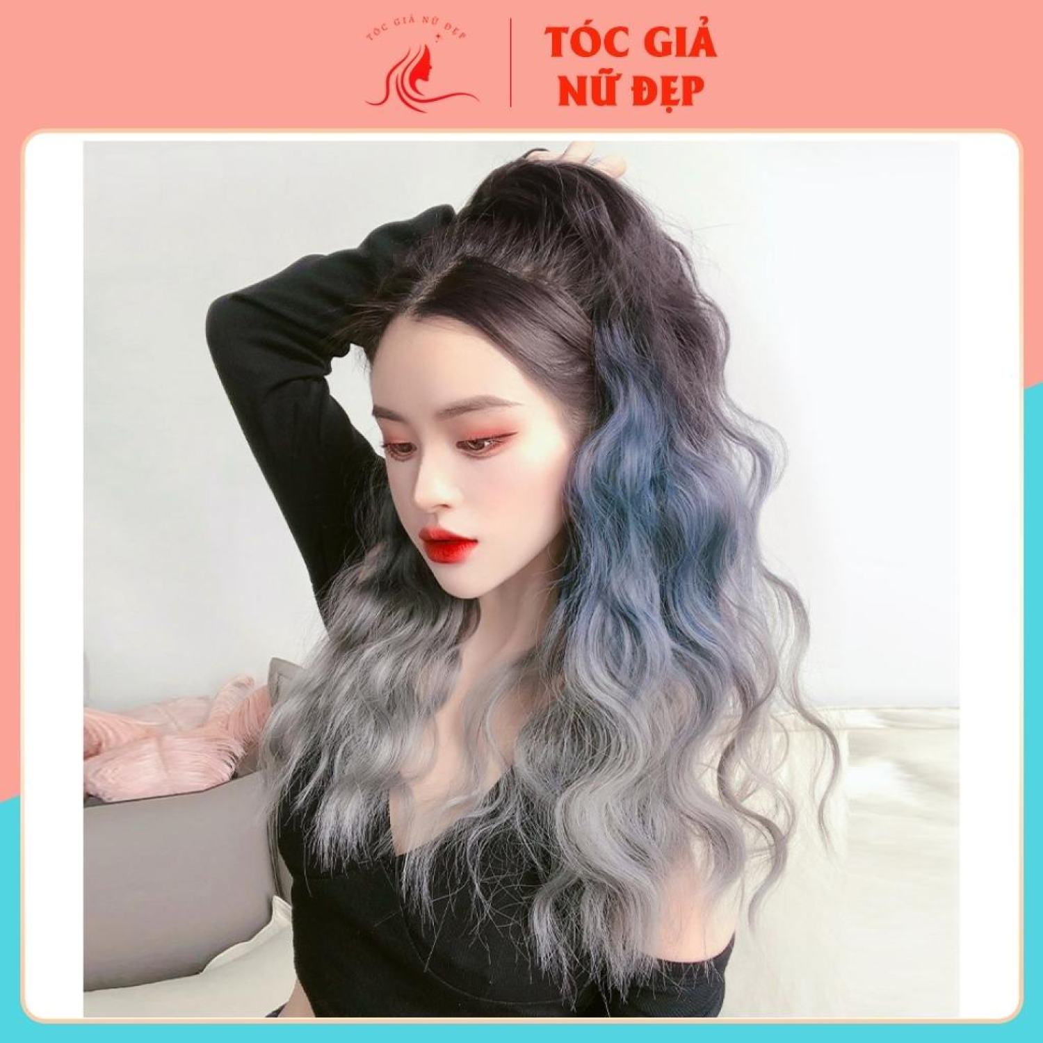 Tóc giả ngoặm xù n42 omber 3 màu