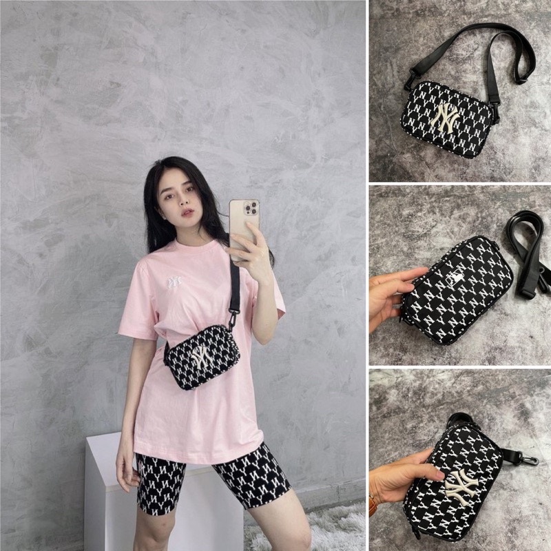 Túi Đeo Chéo MLB NY Cross Bag Monogram Mini Nam Nữ