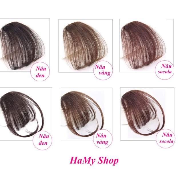 Tóc giả mái thưa, tóc mái giả( có clip, ảnh )