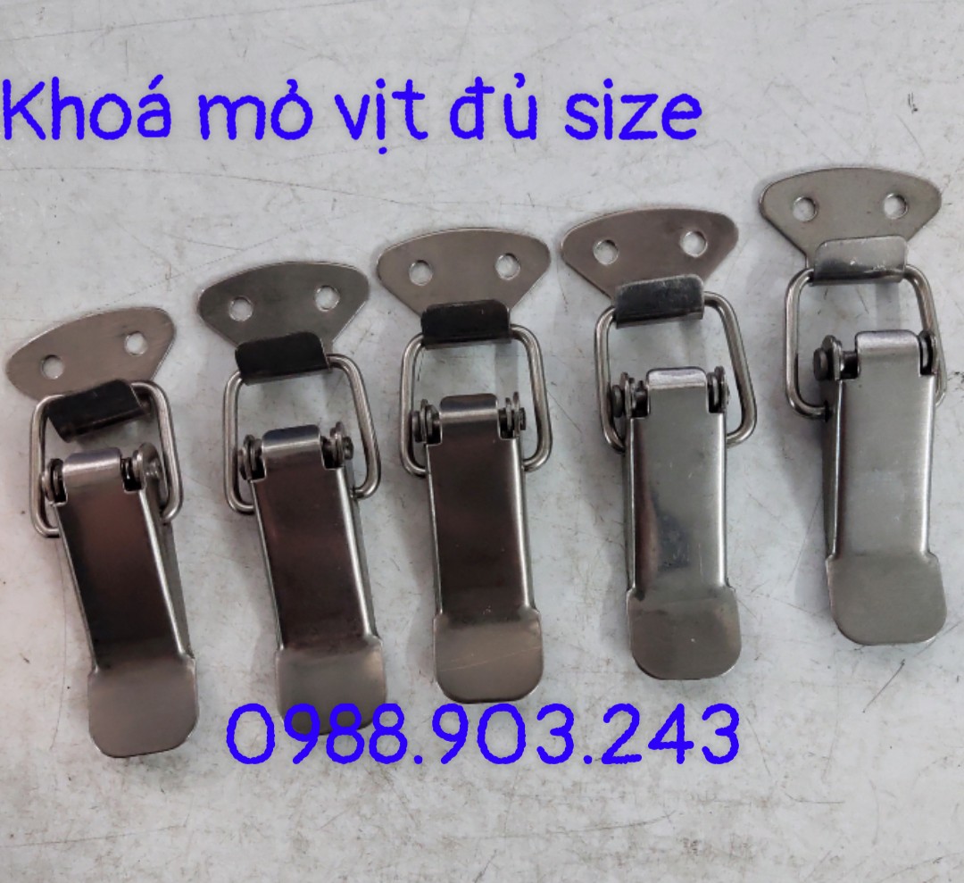 Khoá mỏ vịt inox 201 size S,M,L,XL