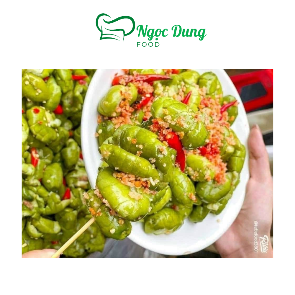 Cà na thái đập dập xốc muối ớt - BỊCH 500G