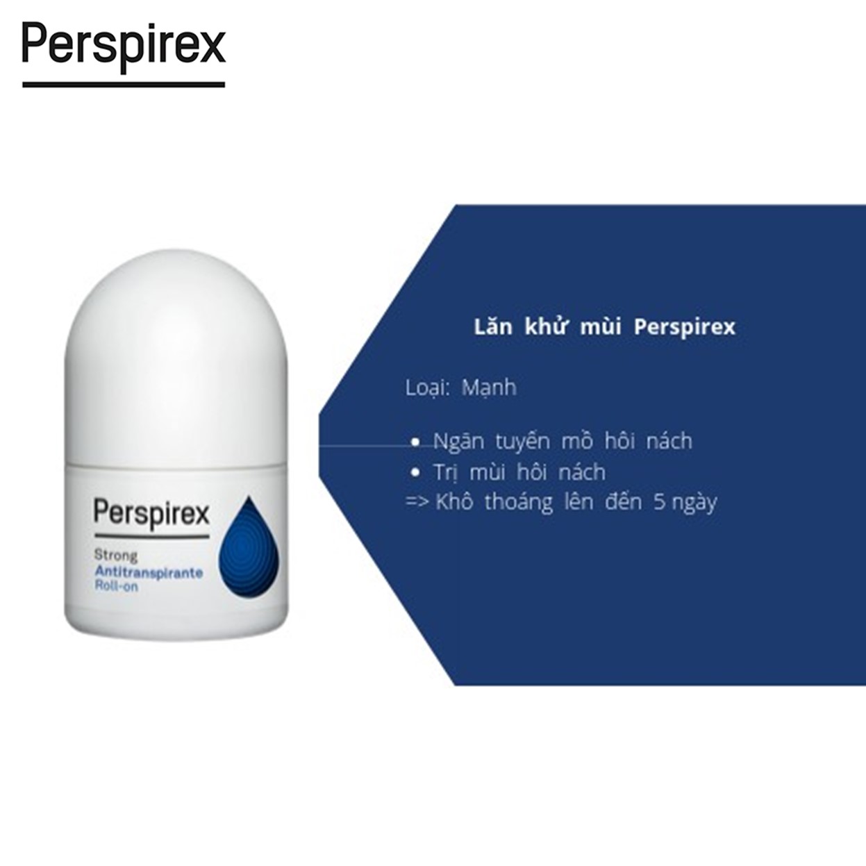 [Hot] Lăn Khử Mùi Perspirex Cao Cấp Strong (Loại Mạnh) 20ml