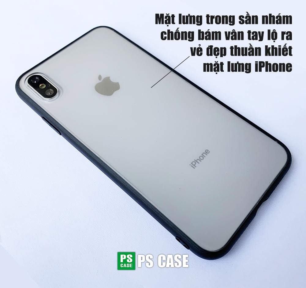 Ốp lưng iPhone XS MAX viền dẻo đen cao cấp - PS Case phân phối