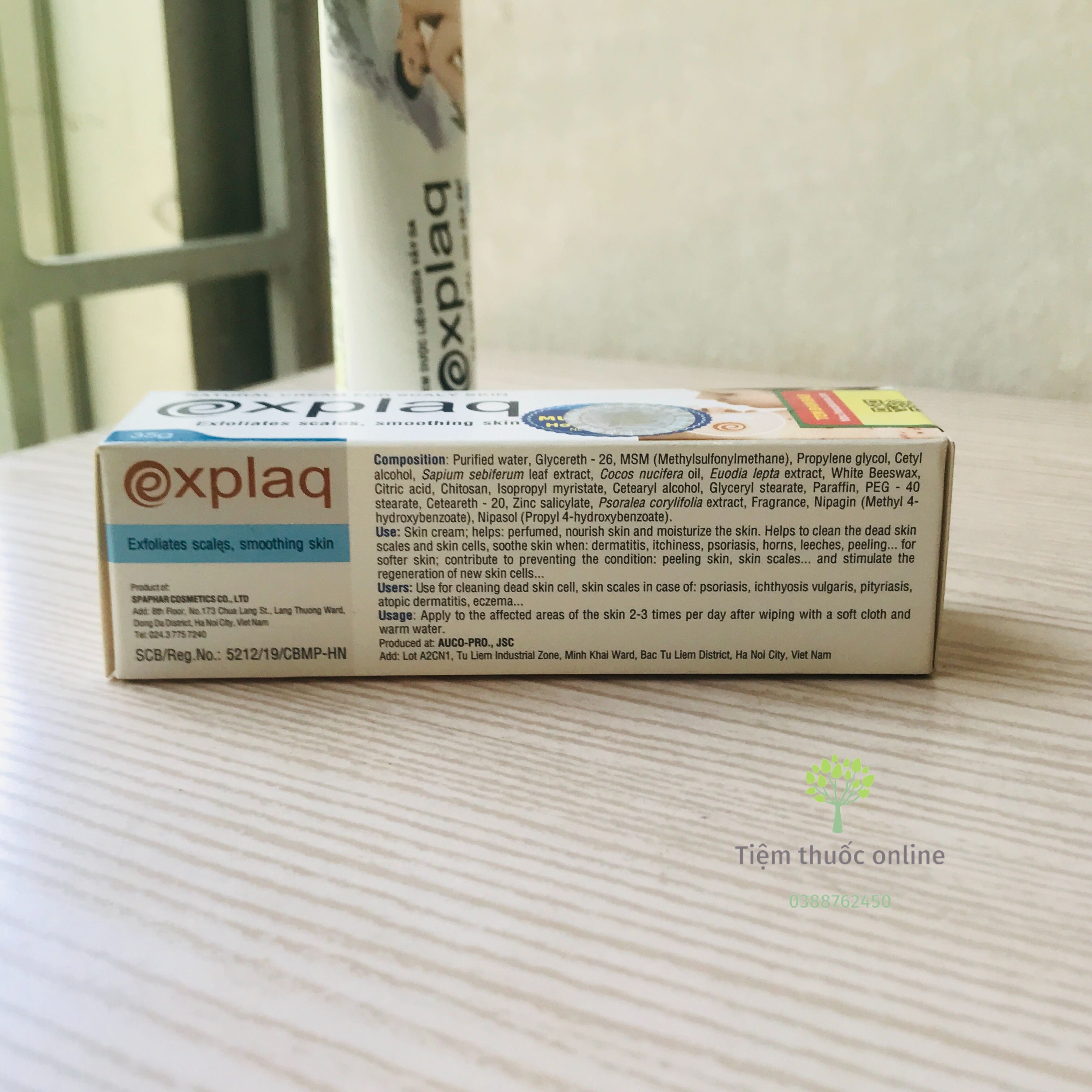 Explaq - Kem ngừa vảy da - Tẩy sạch vày mịn làn da