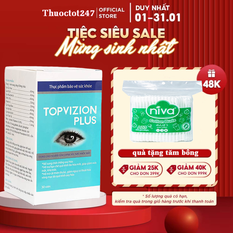 Topvizion plus bảo vệ mắt mẫu mới nhất