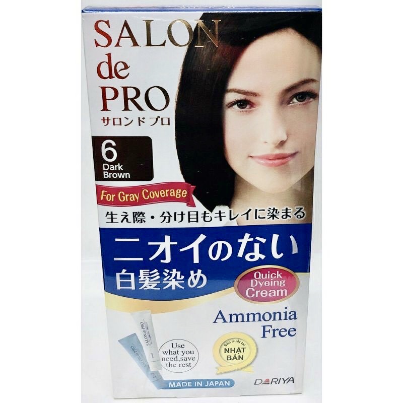 THUỐC NHUỘM TÓC PHỦ BẠC SALON DE PRO CHO PHỤ NỮ KHÔNG MÙI HÔI