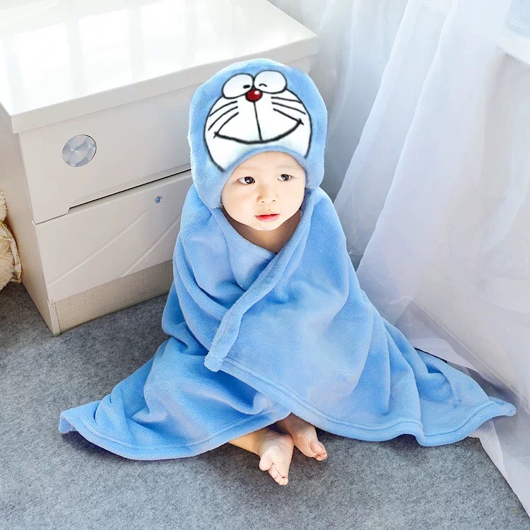 Chăn ủ thú bông dày dặn cho bé mùa đông