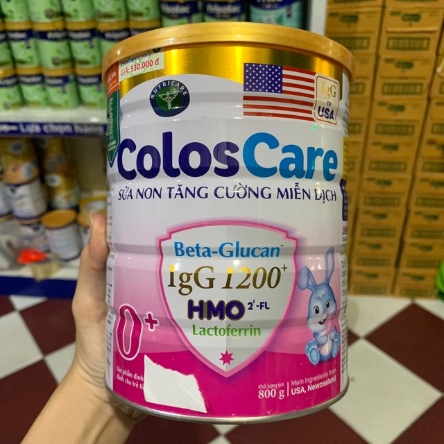 sữa bột COLOSCARE 0+ 800G date 2025