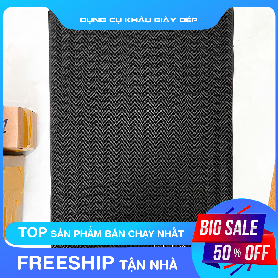 Tấm cao su khổ 40x60cm dán đế giày dép, dày 3-4mm