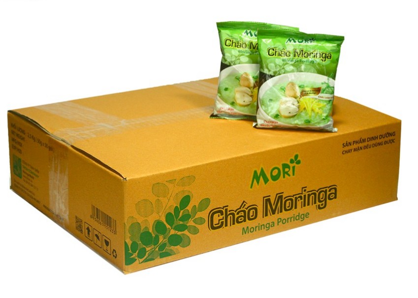 Cháo ăn liền chùm ngây Mori ( Cháo moringa thùng 50 gói)