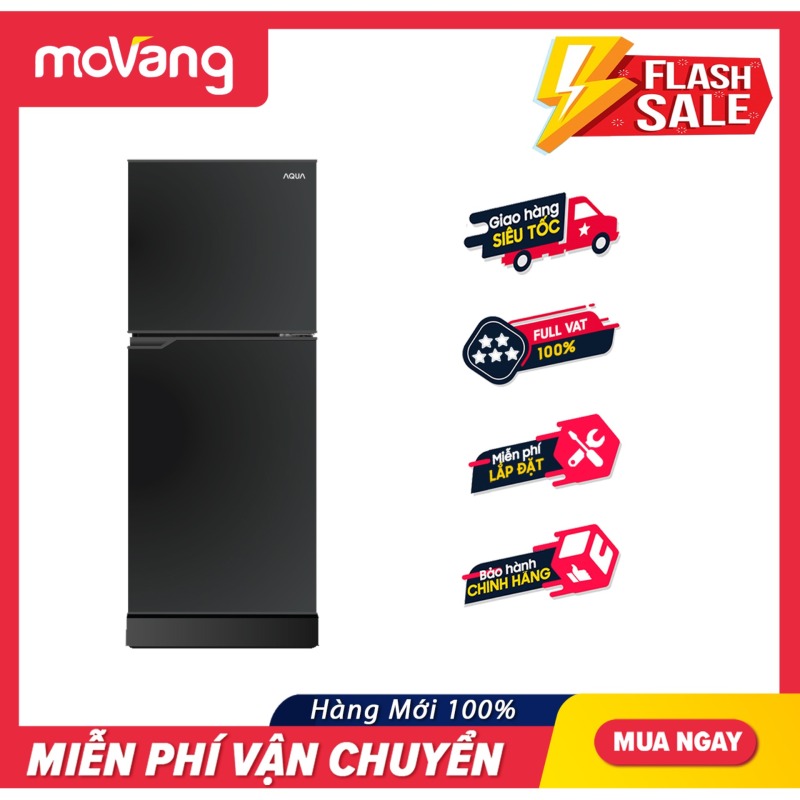 Tủ Lạnh AQUA 143 Lít AQR-T150FA.BS - Dung tích tổng: 143 lít, Không đóng tuyết