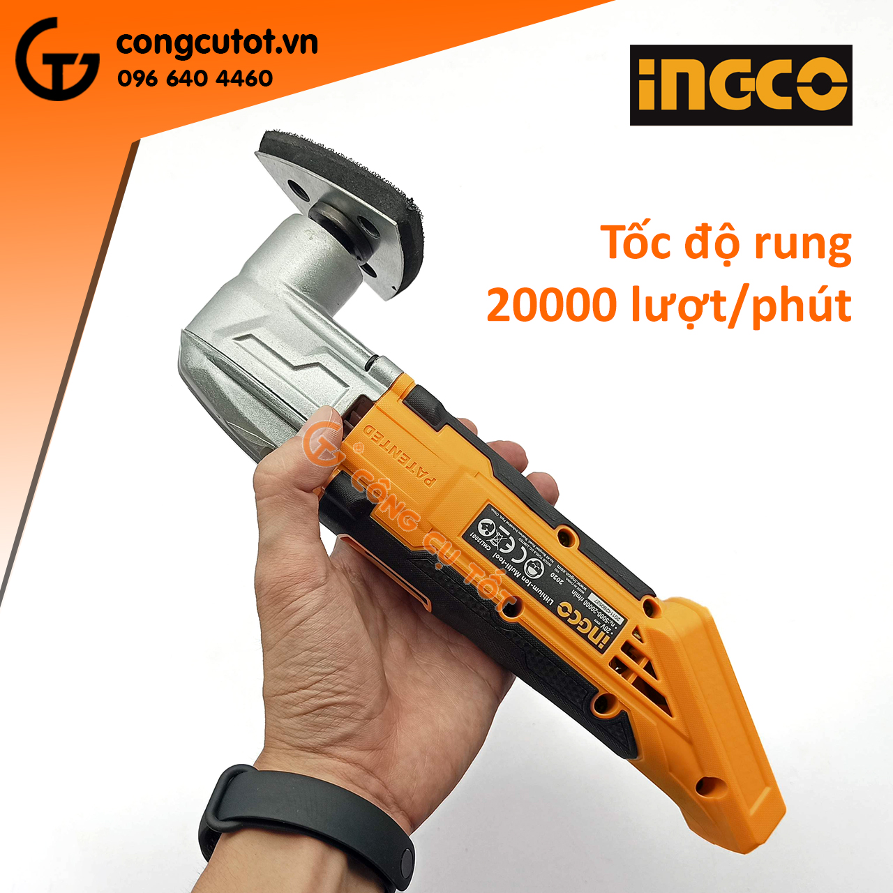 Máy cắt rung đa năng dùng pin Lithium 20V Ingco CMLI2001 ( không bao gồm pin sạc)