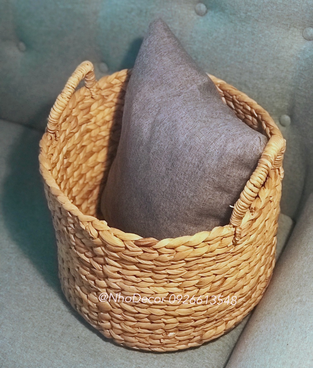 Hyacinth mini storage basket , home decor