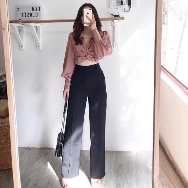 Quần Ống Suông khoá trước