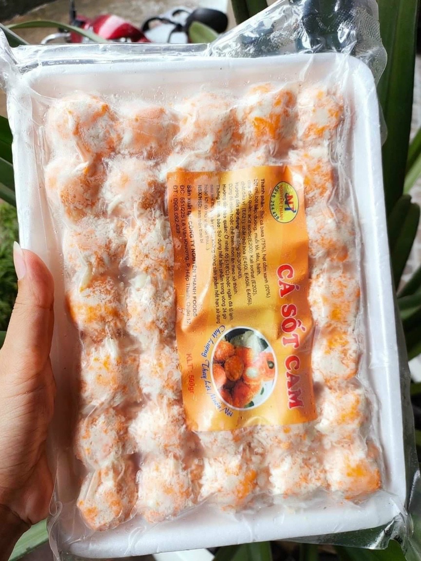[GIAO NHANH 2H HCM] Giá Sỉ 1 Vĩ Chả Cá Tẩm Bột Sốt Cam